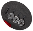Contrasting Buttons Button-holes